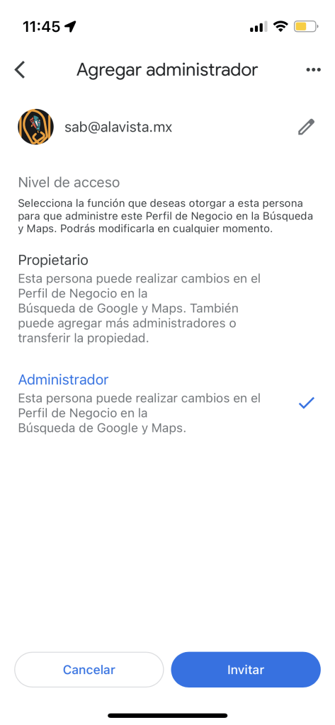 alavista.mx 6 Pasos para otorgar acceso a Google Mi Negocio desde un Smartphone​ Gu&iacute;as AlaVista